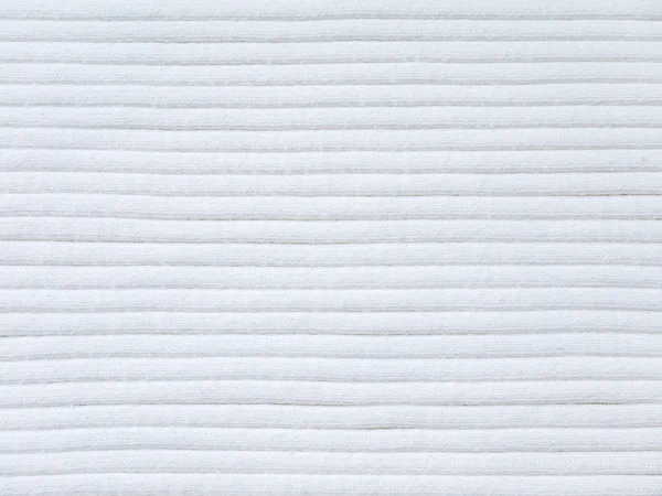 Біла ребриста в'язана бавовняна тканина — стокове фото