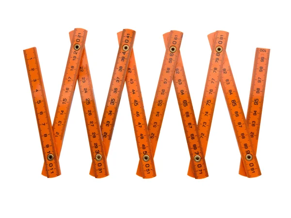 折りたたみセンチ オレンジ — ストック写真
