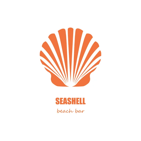 Seashell beach bar — Stock Vector