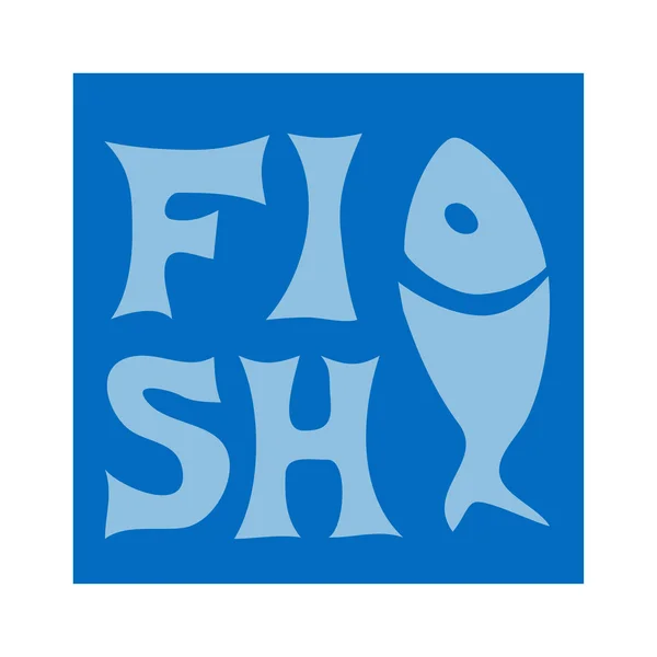 Ψάρια το χέρι συντάσσονται επιστολές — Διανυσματικό Αρχείο