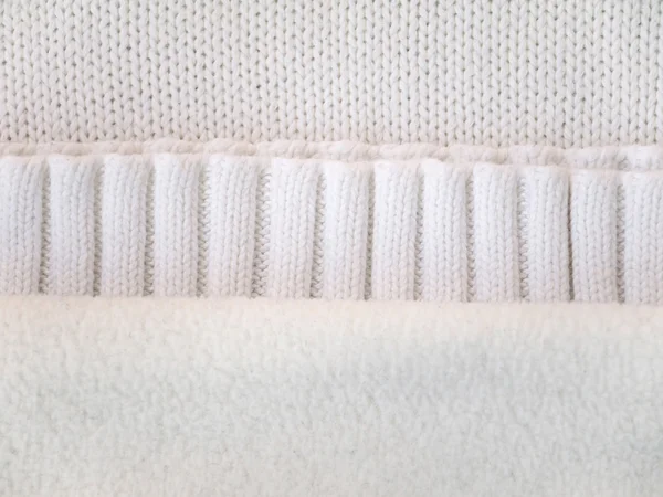 Branco tecidos tempo frio — Fotografia de Stock