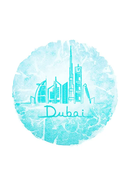 Dubai city landmarks — Stock Photo, Image