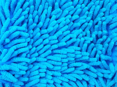 Blue fluffy microfiber mop texture clipart