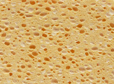 Sarı sentetik yıkama sünger doku örneği