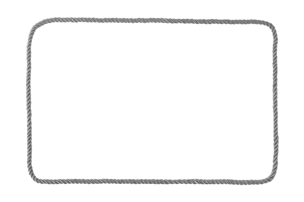 Dikdörtgen halat iskeleti saydam png izole edildi. Sınırlar, pankartlar, davetiyeler ve kıyı temalı planlar için deniz ve yelkencilik tasarım unsuru.