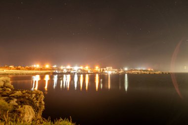 New York şehrinin gece manzarası