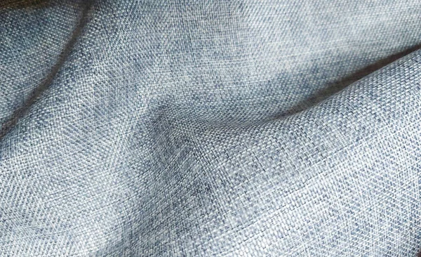 Mavi ve Gri Örgü Kumaş Dokuma Arkaplanı