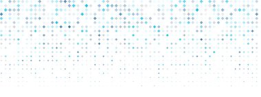 Beyaz arka planda mavi haç deseni var. Hastane sunumları ve sağlıkla ilgili tasarımlar için çeşitli boyutlarda sağlık hizmetleri dokusu artı tabelalar.