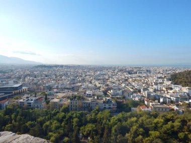 Yunanistan 'ın Akropolis kentinden Atina manzarası