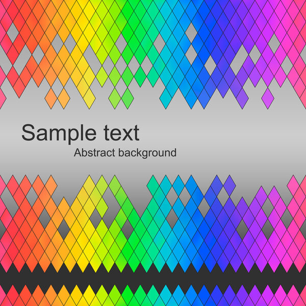text pattern rainbow diamonds