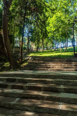 Parktaki merdivenler..