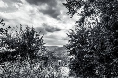 Dağların güzel manzarası