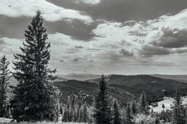 Dağların güzel manzarası