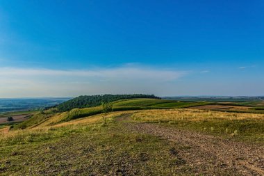 the green hills of the village of brobrobrou, county of croatia, europe