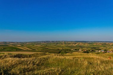 view from top of rural fields