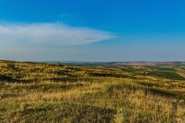 landscape with a beautiful mountain and a blue sky