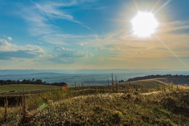 Dağların güzel manzarası.
