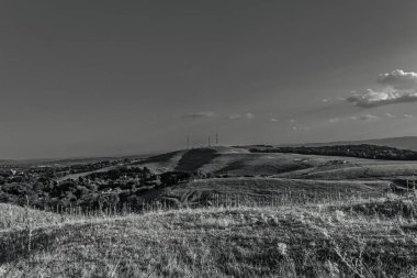 black and white photo from above