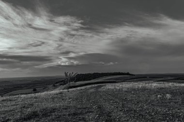 landscape with a beautiful cloudy sky