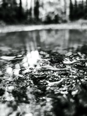 Bardağa su damlıyor.