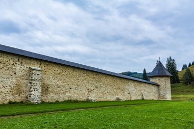 Yeşil bir kalenin güzel manzarası