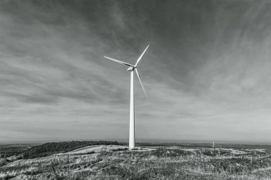 Tarlada rüzgar türbinleri