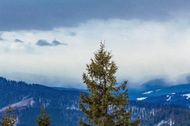 Dağların güzel manzarası
