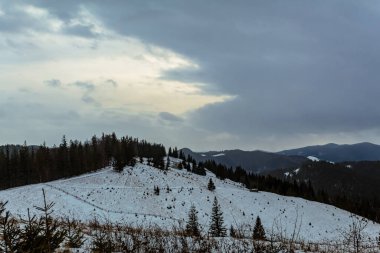 Kışın Karpat Dağları