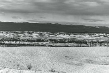 Karlı kış manzarası