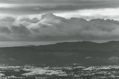 Landscapes, Forest, Carpathians, Photos of nature -Black and white photos, monochrome photos - Europe, Eastern Europe