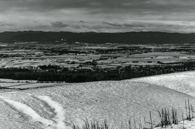 Dağların güzel manzarası