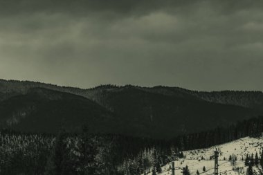 Dağların güzel manzarası