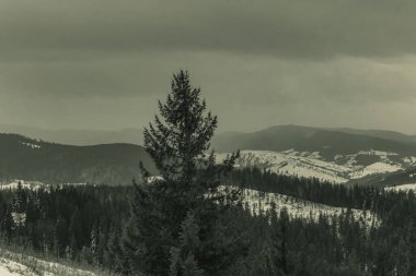 Büyük thach doğal arkaplanının sıradağları