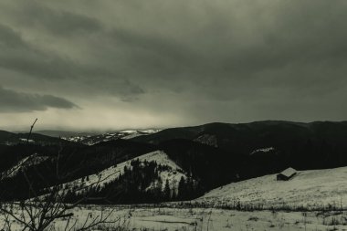 Karlı kış manzarası