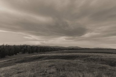 Karpat Dağları 'nın güzel manzarası sabah akşam