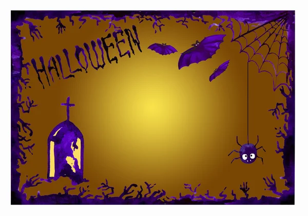 Halloween border for design — Stock Photo, Image