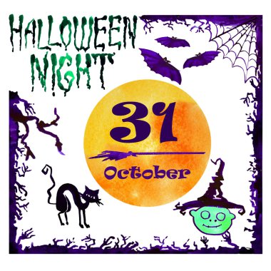 Cadılar Bayramı kenarlık tasarımı için