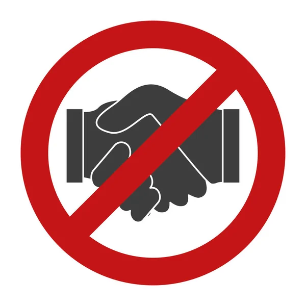 No handshake icon vector illustration design isolated — Stock Vector