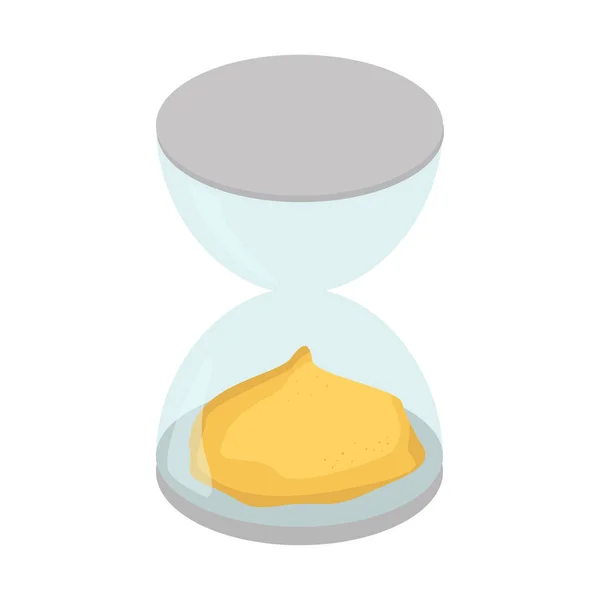 Sand clock. Hourglass icon. Sandglass vector illustration design — Stock Vector