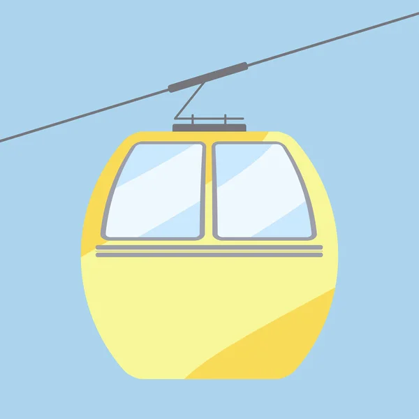 Seilbahn Ikone Vektor Illustration Design isoliert — Stockvektor