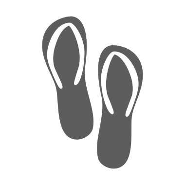 Terlik simgesi vektör illüstrasyon tasarımı izole edildi