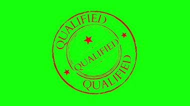 Üzüntülü kırmızı, yeşil üzerinde yıldızlar olan bir pul. Sertifika, değerlendirme ve onay görselleri için ideal.