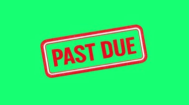 Parlak yeşil arkaplandaki cesur DUE damgası. Finansal, faturalandırma ve son teslim tarihi farkındalığı için ideal.