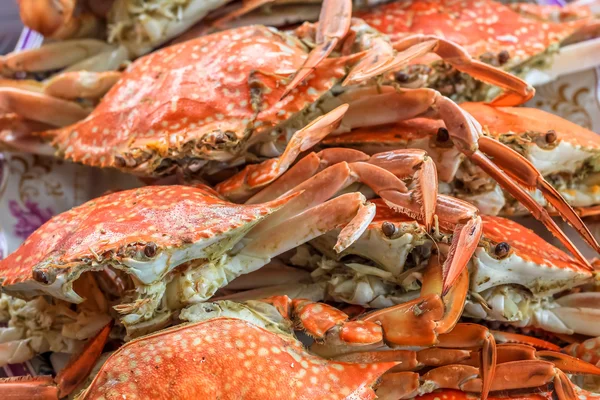 Üstten Görünüm Yengeç Restoranda öğle ve akşam yemeklerinde atmak yukarıya kapatmak