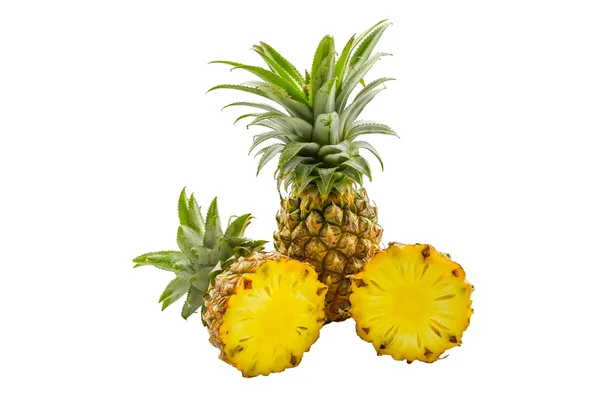 Izolované z ovoce ananas na bílém pozadí — Stock fotografie