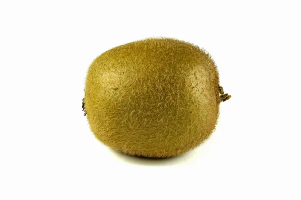 Fechar macro kiwi frutas isoladas no fundo branco — Fotografia de Stock