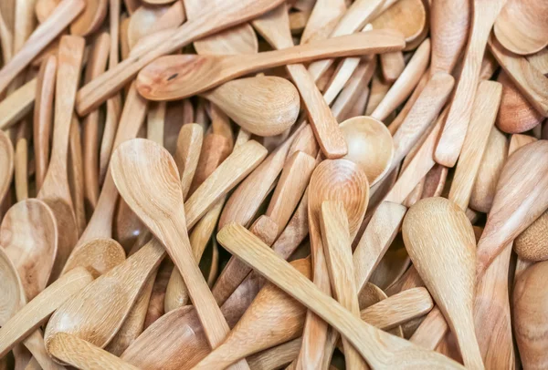 Nahaufnahme von oben Viel neuer Kochlöffel — Stockfoto