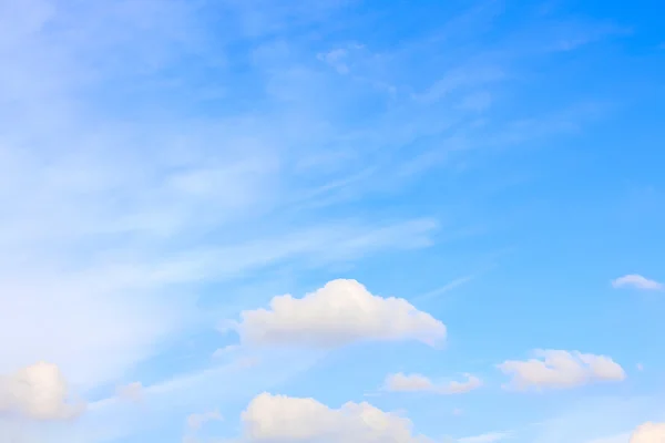 Clear blue sky with cloudy as a background wallpaper, pastel sky wallpaper — Stock Photo, Image