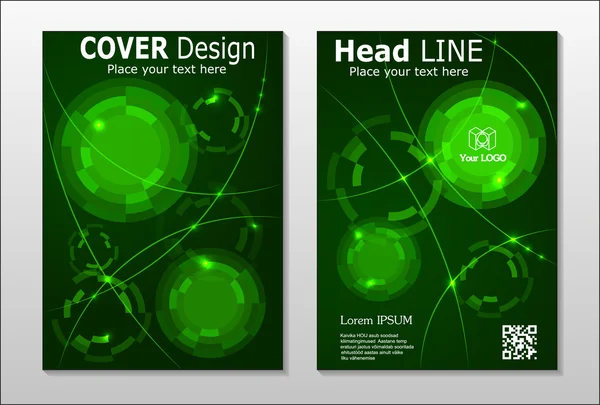 Brochures vectorielles pour les rapports d'entreprise — Image vectorielle