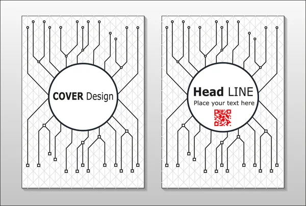 Vector brochures voor zakelijke rapporten — Stockvector